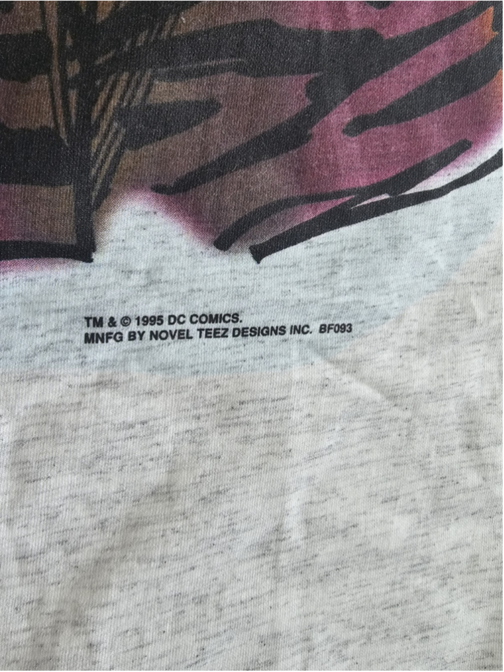 Batman Forever Riddler Jim Carrey & Two Face Vintage 1995 T-Shirt DC Comics RARE - Picture 12 of 16